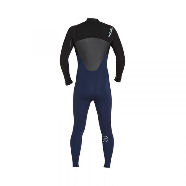 Xcel Axis Wind X2 5/4mm Front-Zip Men Ink Blue 2018 Backview