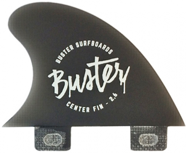 Buster Surfboard Finnen Center Fin Black 2.6''