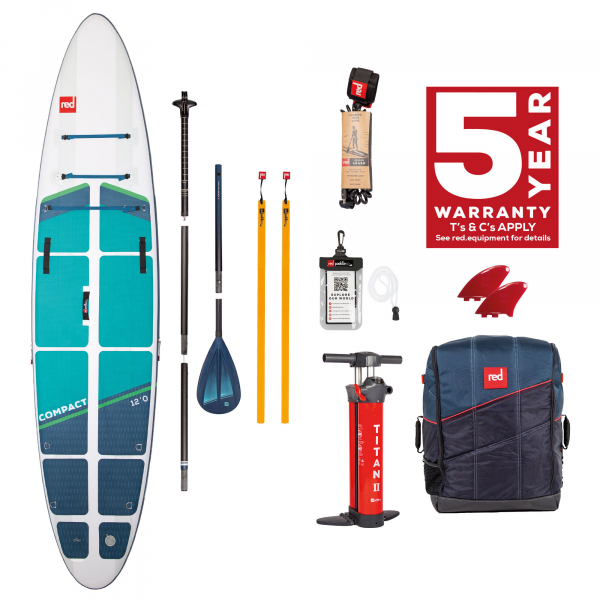 Red Paddle Co COMPACT SUP SET 12'0" x 32" x 4.7" Blau-Weiss