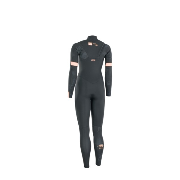 ION Amaze Core Neoprenanzug 4/3 mm Front-Zip Frauen Schwarz