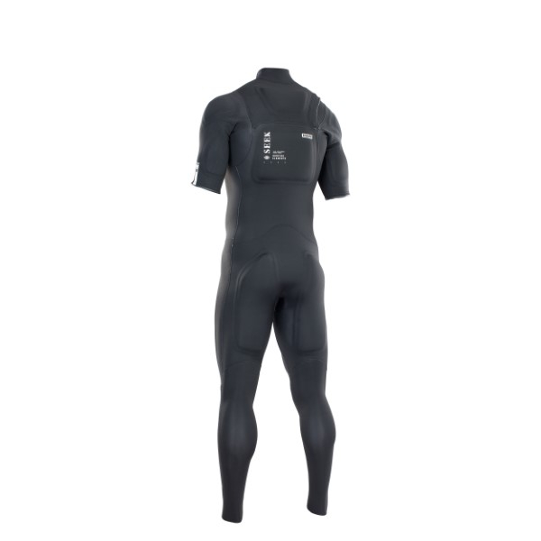 ION Protection Kurtzarm Neoprenanzug 3/2 mm Front-Zip Männer Schwarz