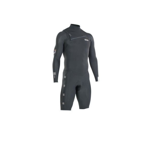 ION Seek Core Shorty Langarm Neoprenanzug 2/2 mm Front-Zip Männer Schwarz