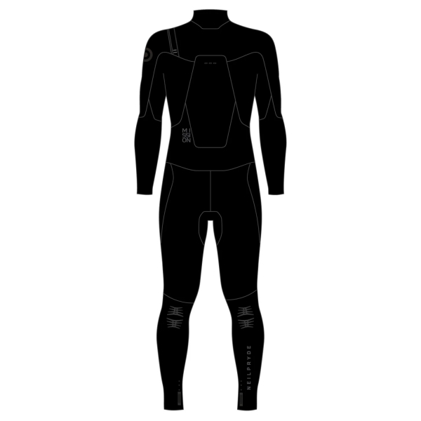 Neilpryde Mission Wetsuit 5/4mm Frontzip Men C1 Black