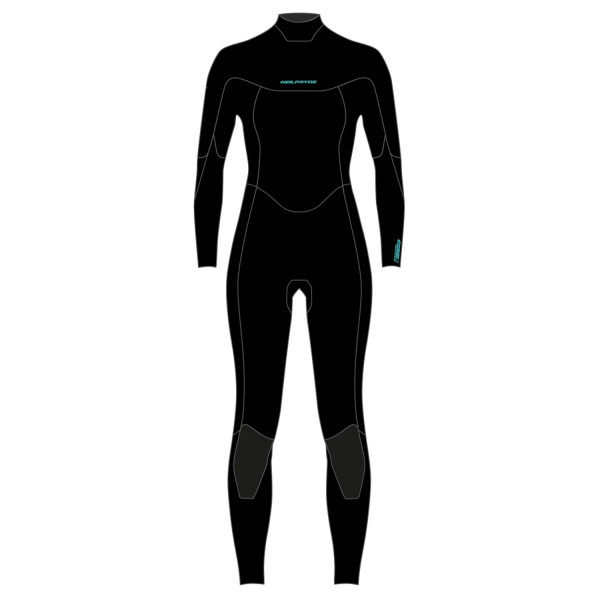 Neilpryde Spark Neoprenanzug 5/4mm Backzip Frauen C1 Schwarz