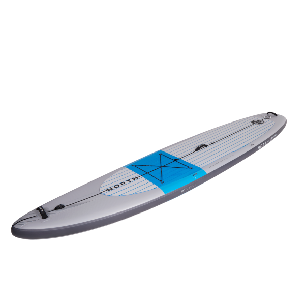 North SUP Pace Tour Planche de standup paddle gonflable Package Ciel Gris