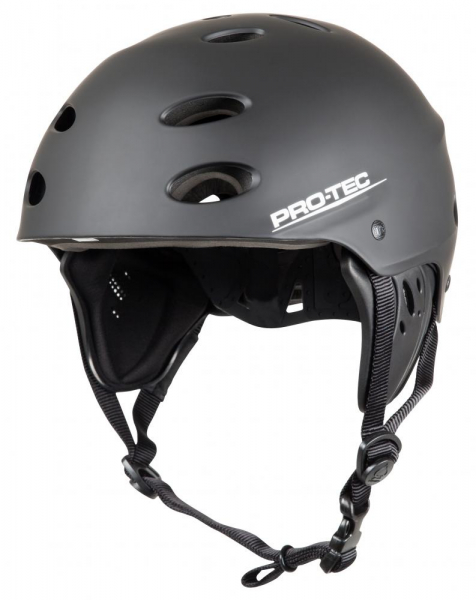 Pro-Tec Ace Wake Water Sports Helmet Unisex Rubber Black Front View