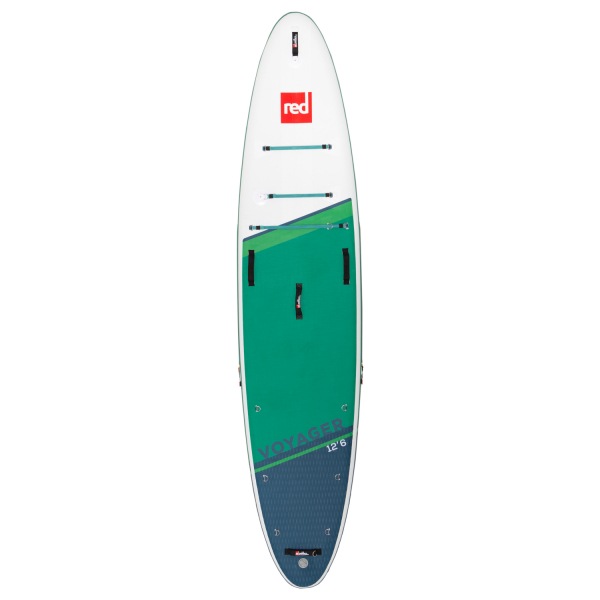 Red Paddle Co VOYAGER SUP 12'6" x 32" x 6" MSL Grün-Weiss