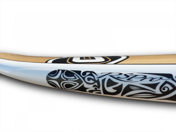 RSPro Tatau Clear/Black SUP Rail Protection 191x6.3 cm 6'3 "x2.5"