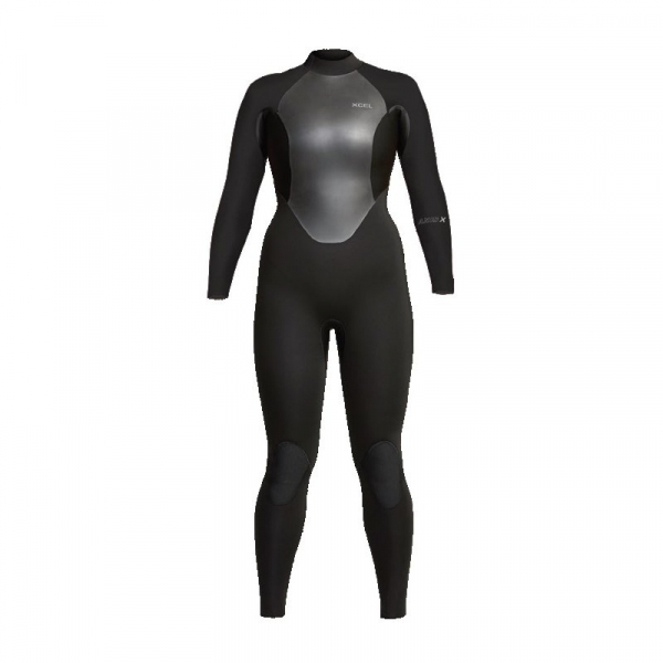 Traje de buceo Xcel Axis X2 5/4mm Cremallera frontal Mujer Negro Flor