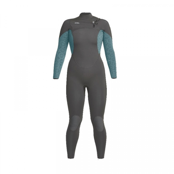 Xcel Comp X2 Wetsuit 5/4mm Front Zip Women Graphite / Tinfoil Flower