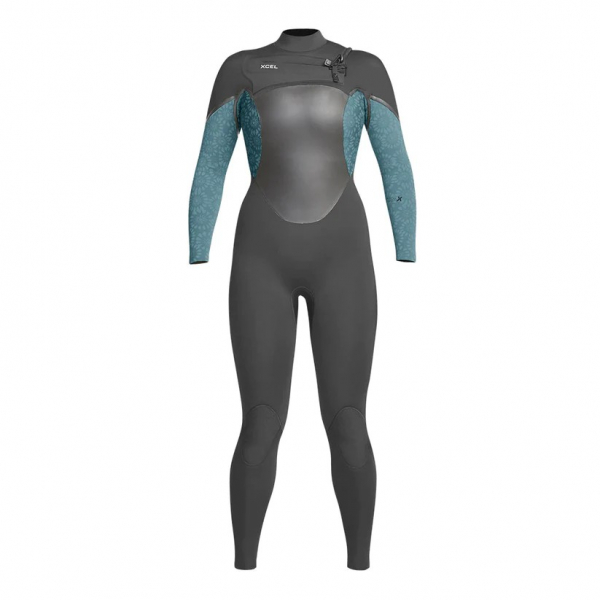 Traje de neopreno Xcel Axis X X2 4/3mm Mujer Grafito/Tinfoil