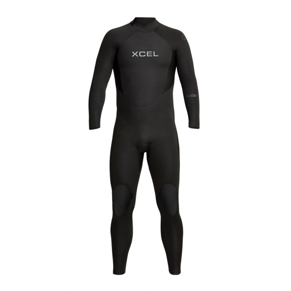 Xcel Axis OS Muta 5/4mm Back-Zip Uomo Ardesia Nero