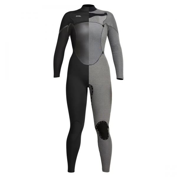 Traje de neopreno Xcel Axis X X2 4/3mm Mujer Grafito/Tinfoil