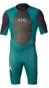 Xcel Axis OS Shorty Wetsuit 2mm Backzip Men Spruce