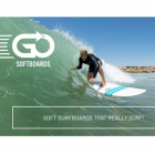 GO Softboard 6.8 Soft Top Surfboard Blau