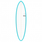 Surfboard TORQ Epoxy TET 6.8 Funboard Blau Pinline