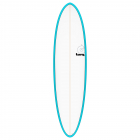 Surfboard TORQ Epoxy TET 7.2 Funboard Blue Pinline