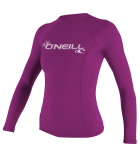 O'Neill Basic Skins Langarm Rash Guard Frauen Fox Pink