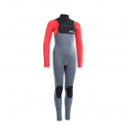 ION Capture Semidry wetsuit 3/2mm front zip men steel blue/red/black