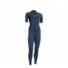 ION Element Steamer wetsuit short sleeve 3/2mm back zip women dark Blue