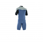 ION Element wetsuit shorty long sleeve 2/2 mm back-zip men cascade-blue