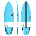 Tabla de surf TORQ Epoxy TEC Performance Fish 6.6 azul