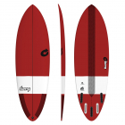 Tabla de surf TORQ Epoxy TEC Hybrid 6.4 Rojo