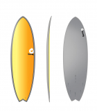 Tabla de surf TORQ Epoxy TET 5.11 MOD Fish Full Fade