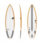 Planche de surf TORQ Epoxy TEC Comp 5.10 Rail jaune