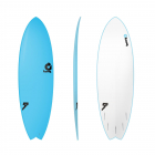 Tabla de surf TORQ Softboard 5.11 Fish Azul