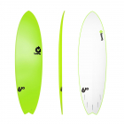 Tabla de surf TORQ Softboard 6.10 Fish Verde
