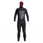 Xcel Drylock Traje con capucha 5/4mm Cremallera frontal Hombre Negro