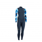 ION Amaze Amp Semidry wetsuit 5/4mm front zip women blue capsule