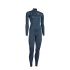 Traje de neopreno ION Element Semidry 4/3mm Cremallera frontal Mujer azul oscuro