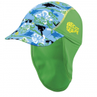 BECO Sombrero para el sol Sealife con protector de cuello para niños pequeños Azul Verde UV50+ Talla 1