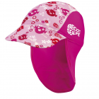 BECO Sombrero para el sol Sealife con protector de cuello para niños pequeños Rosa UV50+ Talla 1