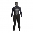 Xcel Traje de neopreno con capucha 6/5mm Mujer Negro