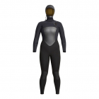 Xcel Drylock Hooded X2 Wetsuit 6/5mm Front Zip Women Black