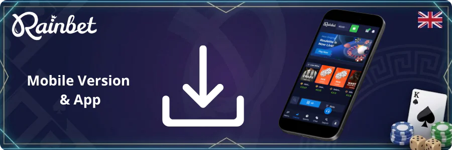 Rainbet Mobile Version & App